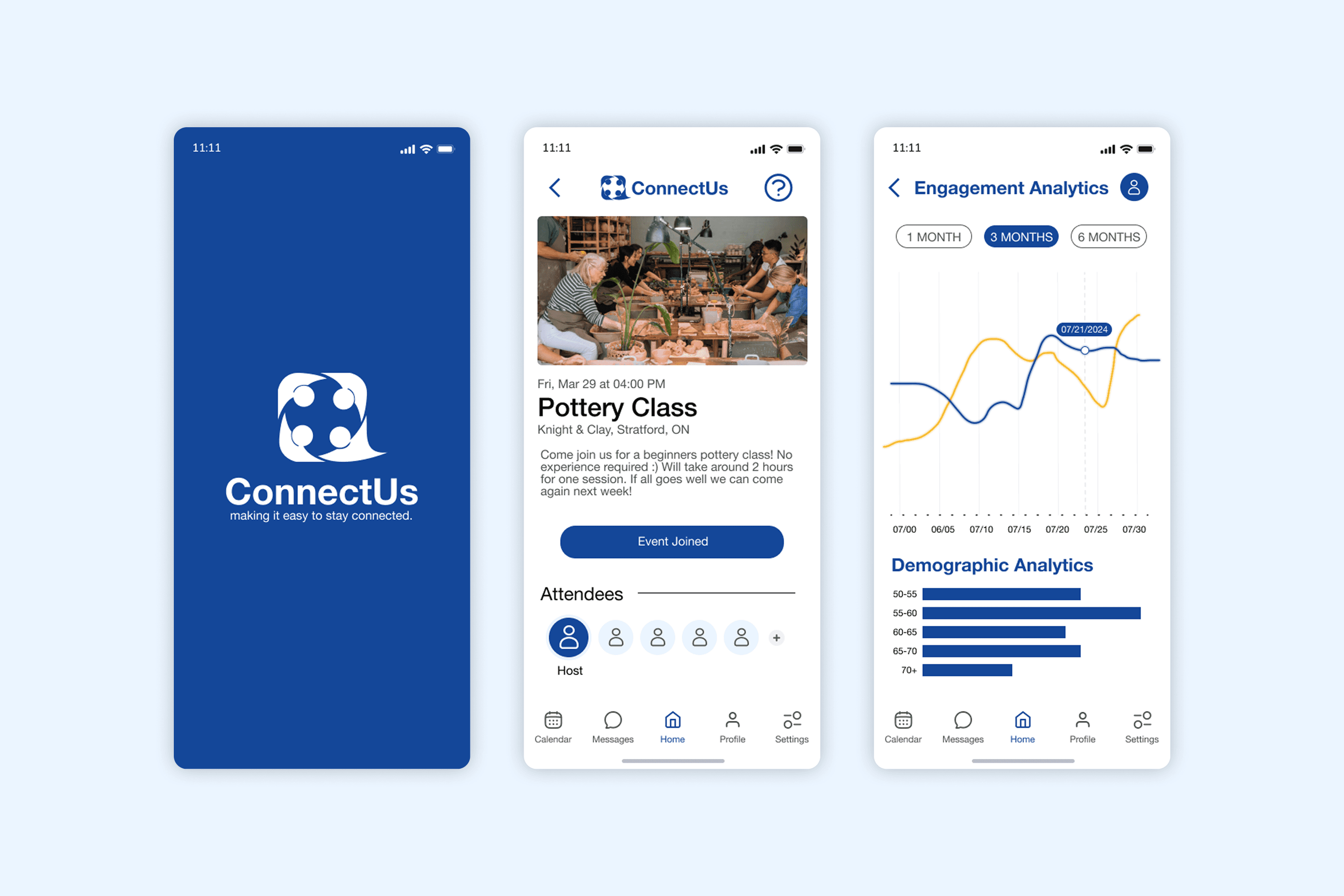 ConnectUs mobile app